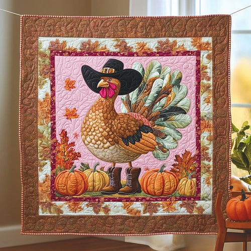 Maple Turkey Quilt Blanket