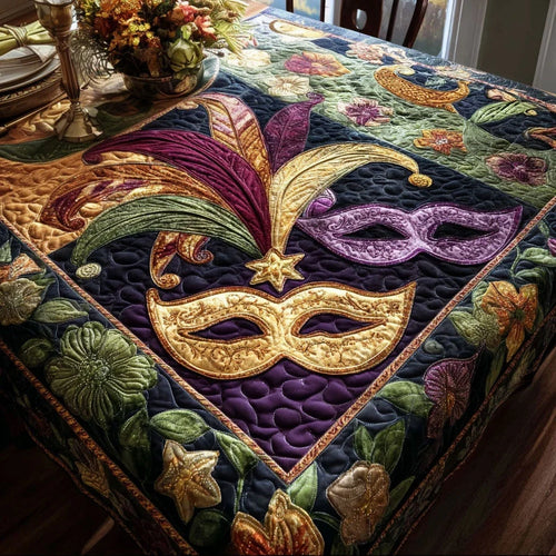 Mardi Harmony Quilted Table Topper