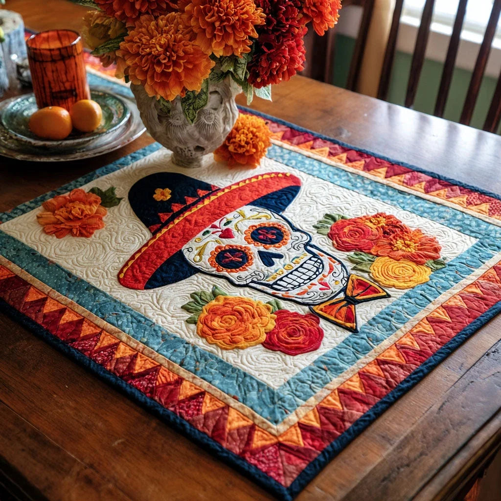 Marigold Memory Quilted Table Topper