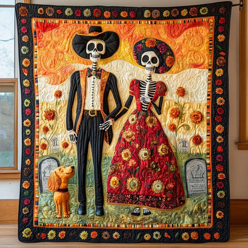 Marigold Walk Quilt Blanket