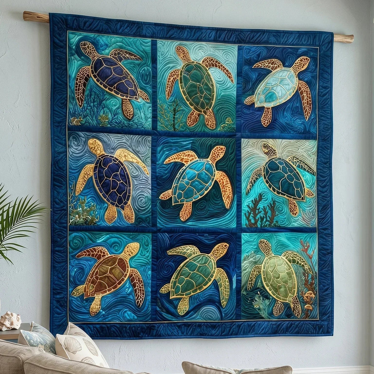 Marine Voyager Quilt Blanket - Quilted Blanket by Wild and Way