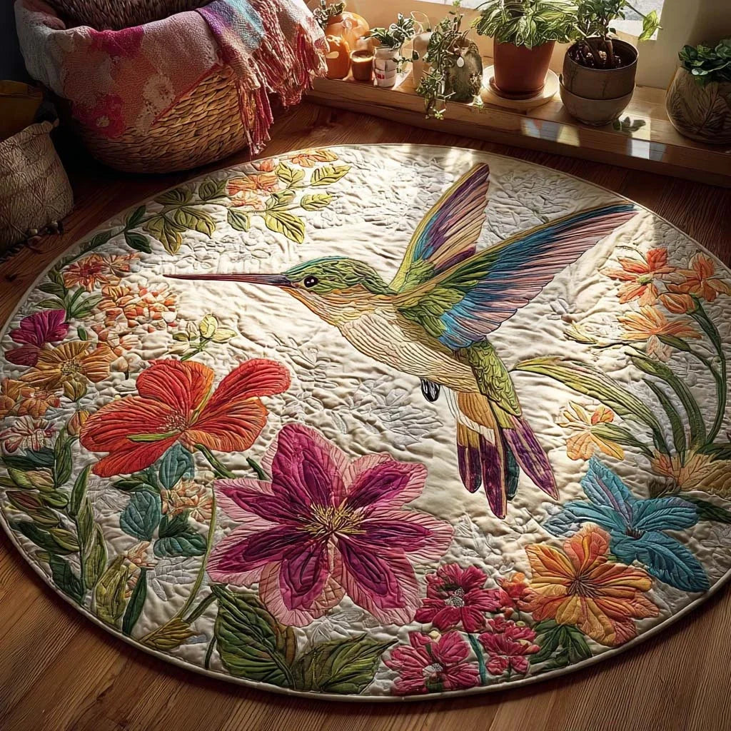 Meadow Blessing Quilted Round Mat
