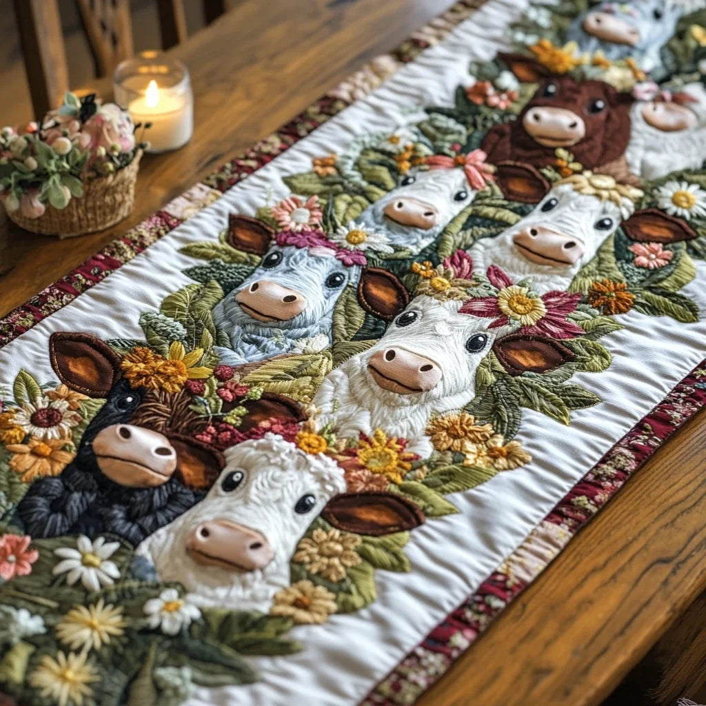 Meadow Love Quilted Table Runner