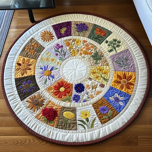 Meadow Ring Quilted Round Mat