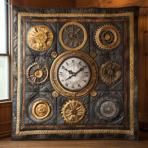 Mechanist's Hour Quilt Blanket