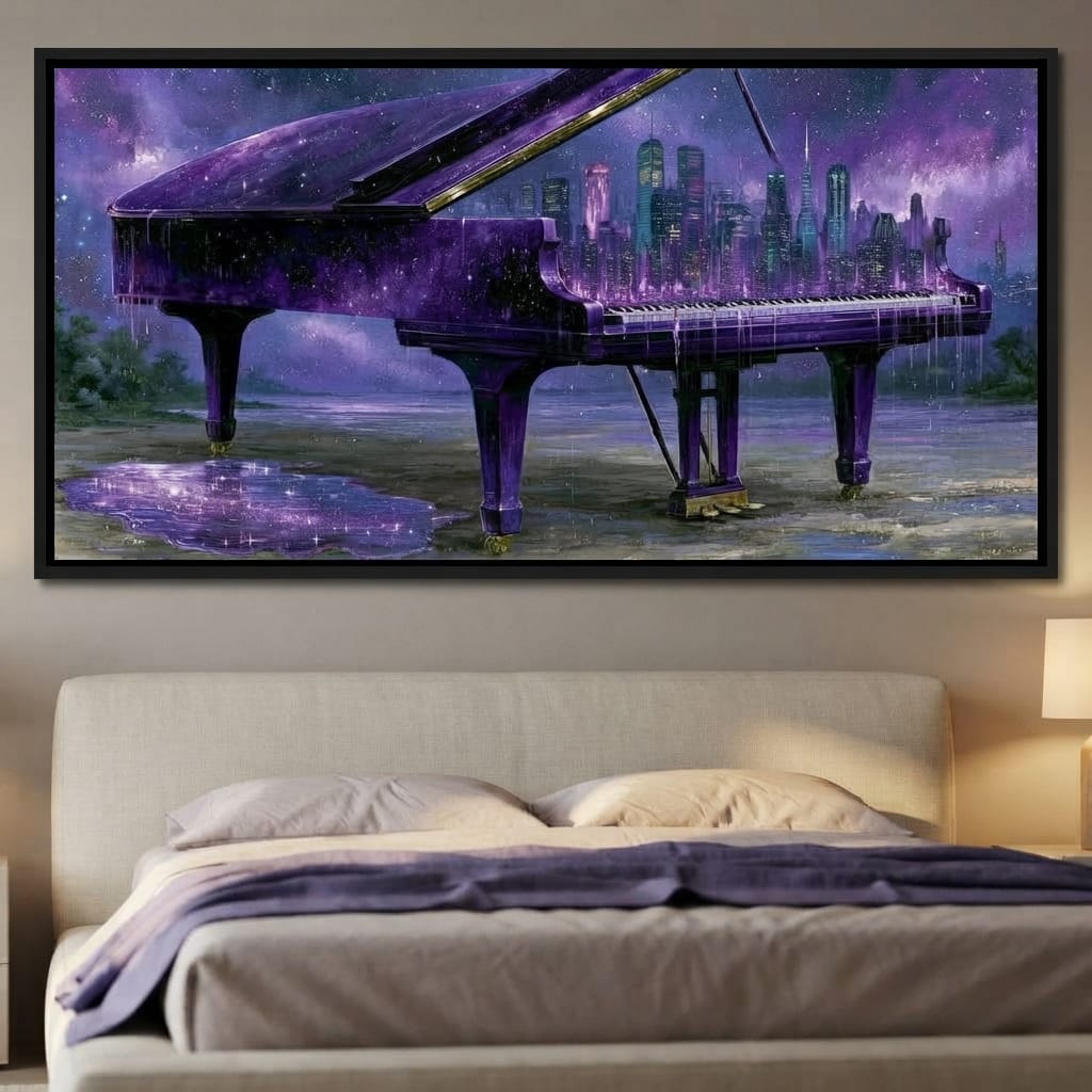 Melodies Melting Into The Night Sky Canvas Wall Art