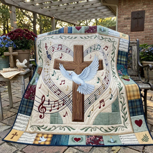 Melody Of Faith Quilt Blanket