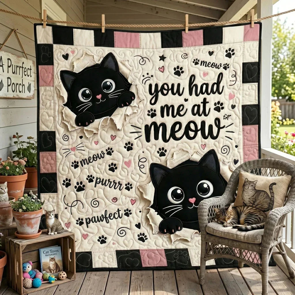 Meow Magic Quilt Blanket