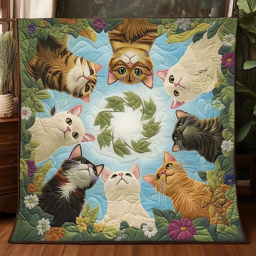 Meow Up There Quilt Blanket