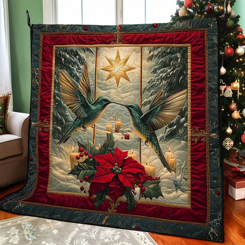 Merry Flight Candle Quilt Blanket