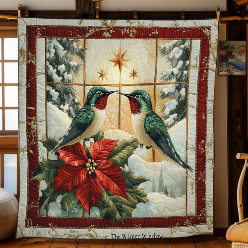 Merry Hummingbird Quilt Blanket
