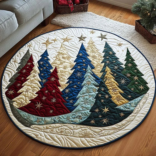 Merry Lights Quilted Round Mat