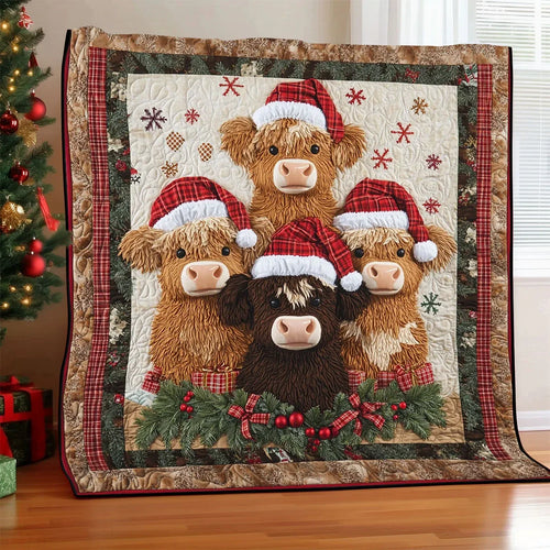 Merry Moo Quilt Blanket