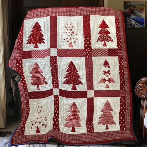 Merry Spruce Quilt Blanket