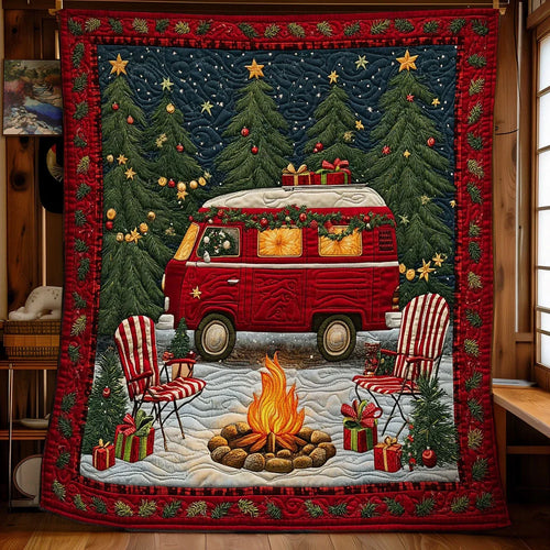 Merry Van Quilt Blanket