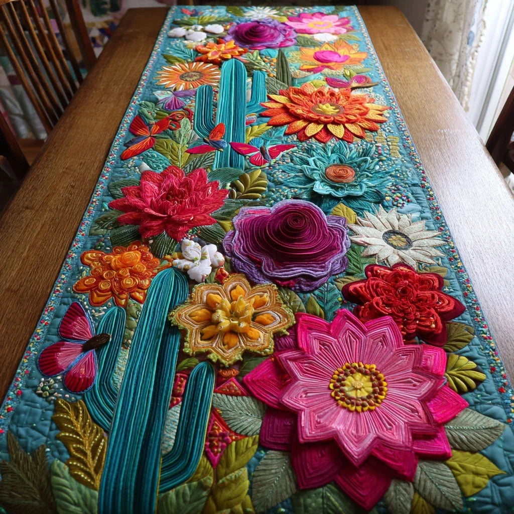 Mesa Bloom Quilted Table Runner