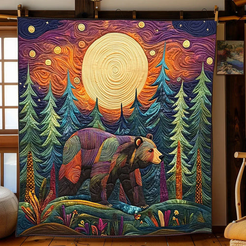 Midnight Bear Quilt Blanket