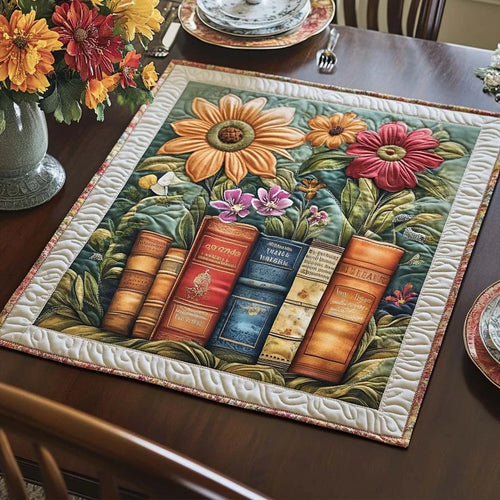 Midnight Book Club Quilted Table Topper