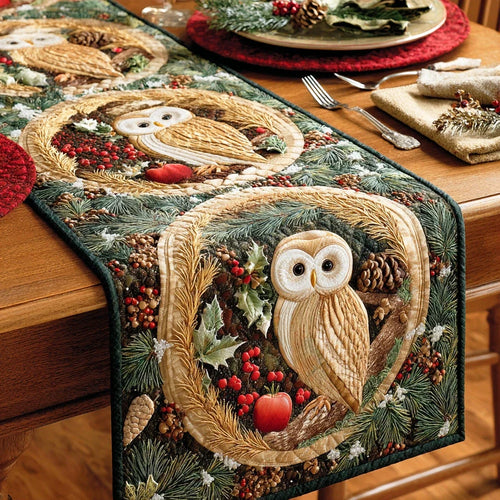 Midnight Branch Quilted Table Runner
