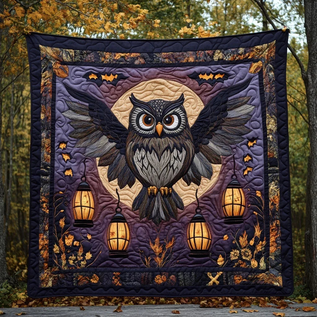 Midnight Guardian Quilt Blanket