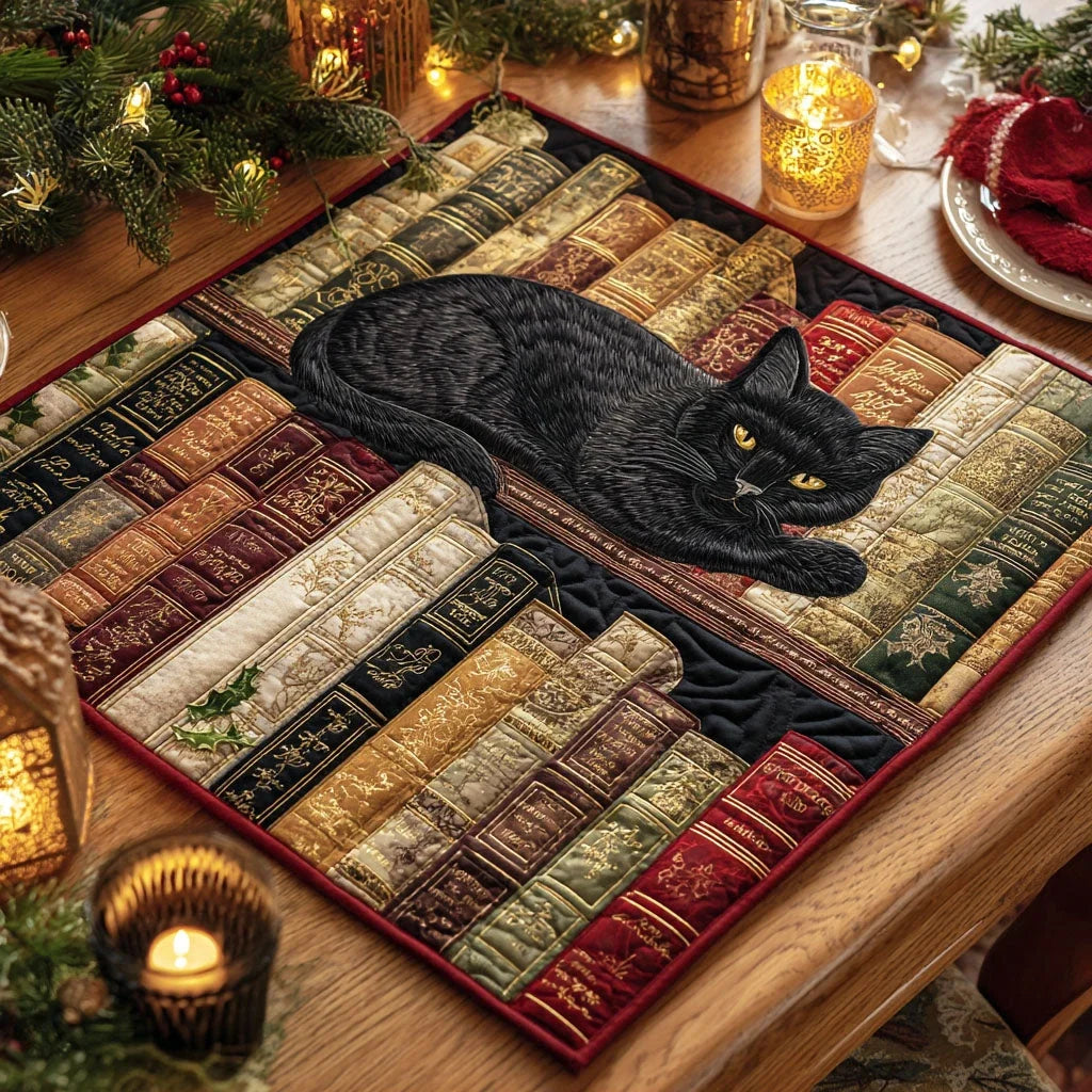 Midnight Reader Quilted Table Topper
