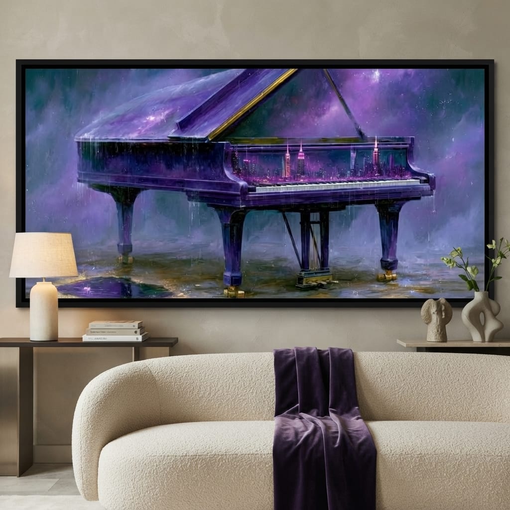 Midnight Sonata For A Glass Galaxy Canvas Wall Art