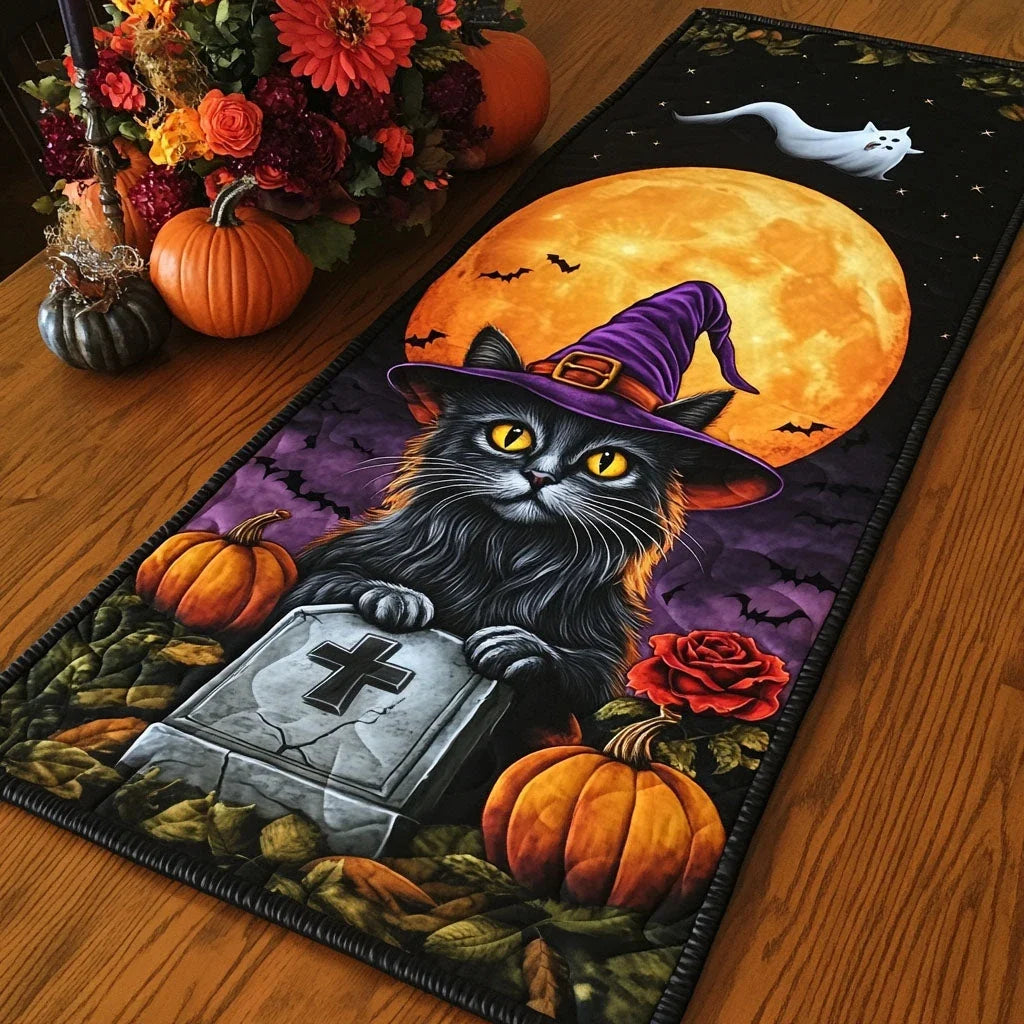 Midnight Spooks Quilted Table Runner