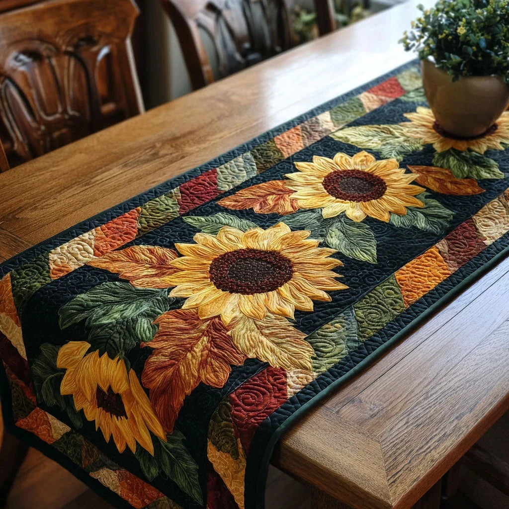 Midnight Sun Quilted Table Runner