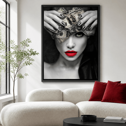 Mind On the Money Canvas Wall Art