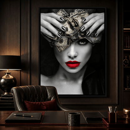 Mind On the Money Canvas Wall Art