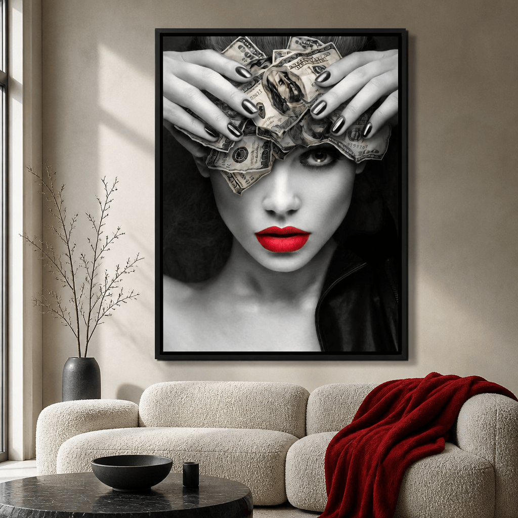 Mind On the Money Canvas Wall Art