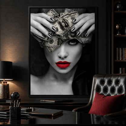 Mind On the Money Canvas Wall Art