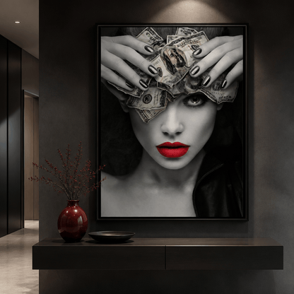 Mind On the Money Canvas Wall Art