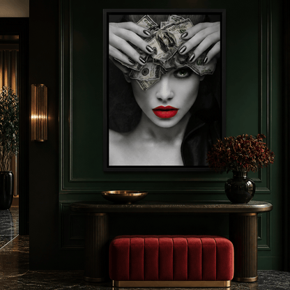 Mind On the Money Canvas Wall Art