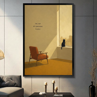 The Art of Ignoring People Cat Canvas Wall Art