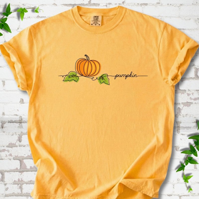 Minimalist Pumpkin Fall T-Shirt