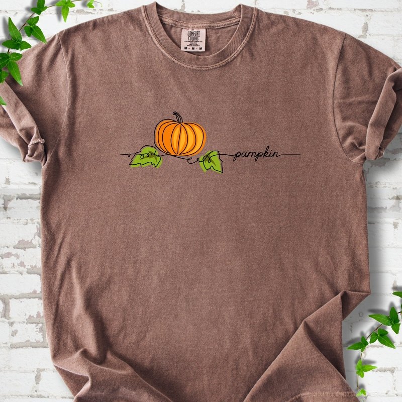 Minimalist Pumpkin Fall T-Shirt