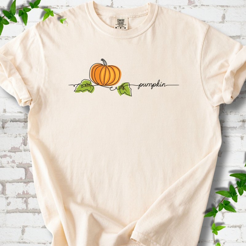 Minimalist Pumpkin Fall T-Shirt