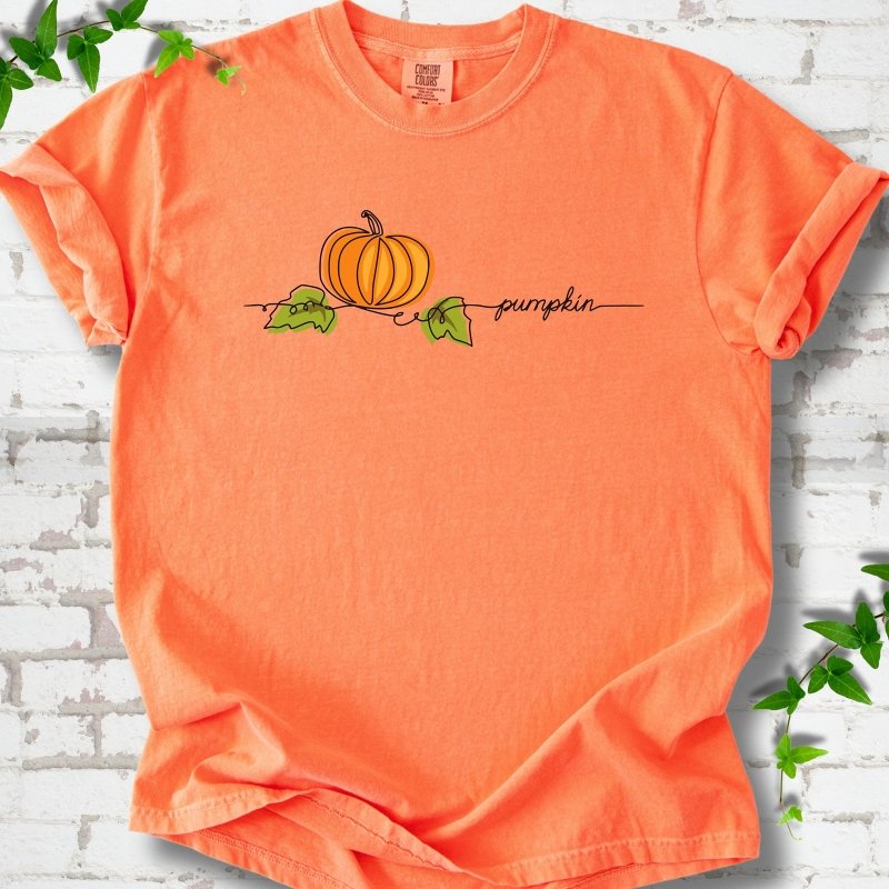 Minimalist Pumpkin Fall T-Shirt