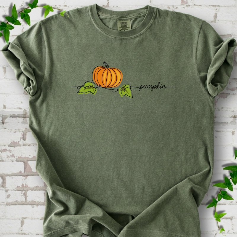 Minimalist Pumpkin Fall T-Shirt