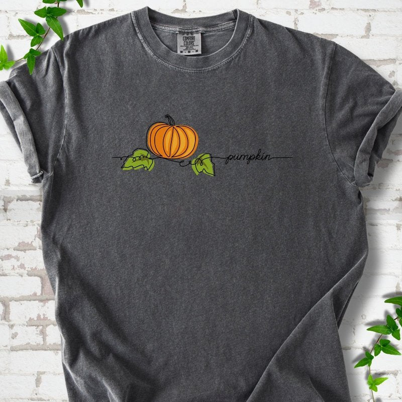 Minimalist Pumpkin Fall T-Shirt