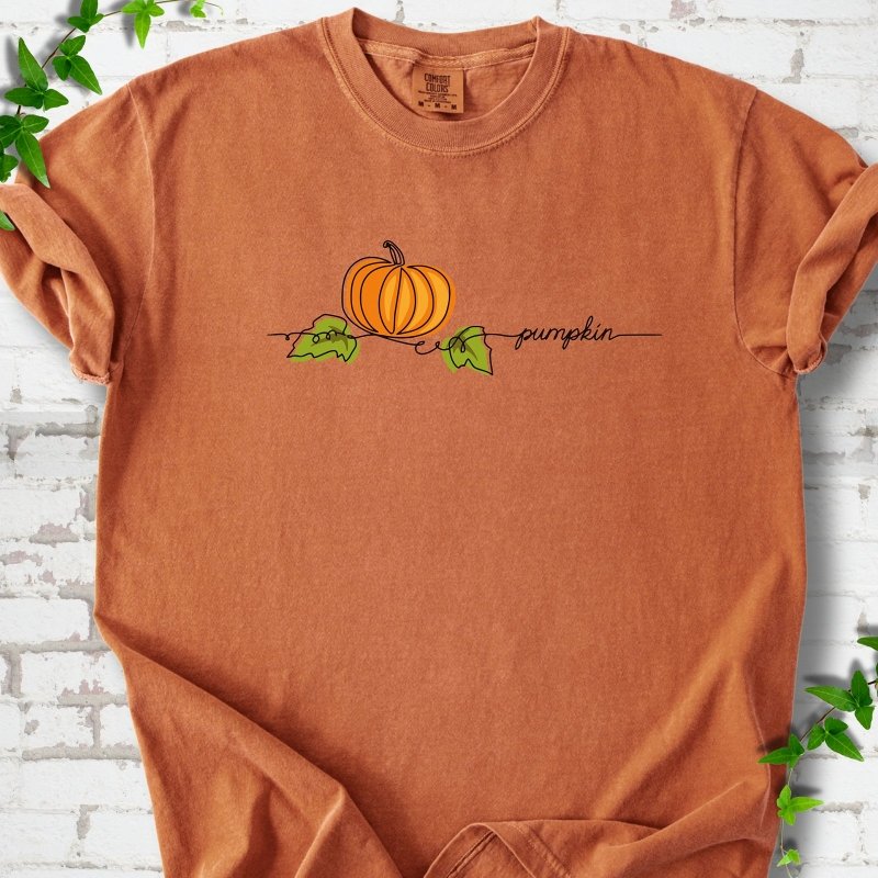 Minimalist Pumpkin Fall T-Shirt