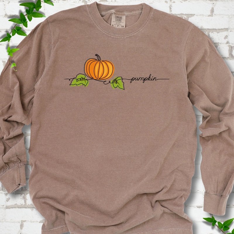 Minimalist Pumpkin LS T-Shirt