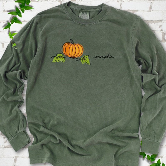 Minimalist Pumpkin LS T-Shirt