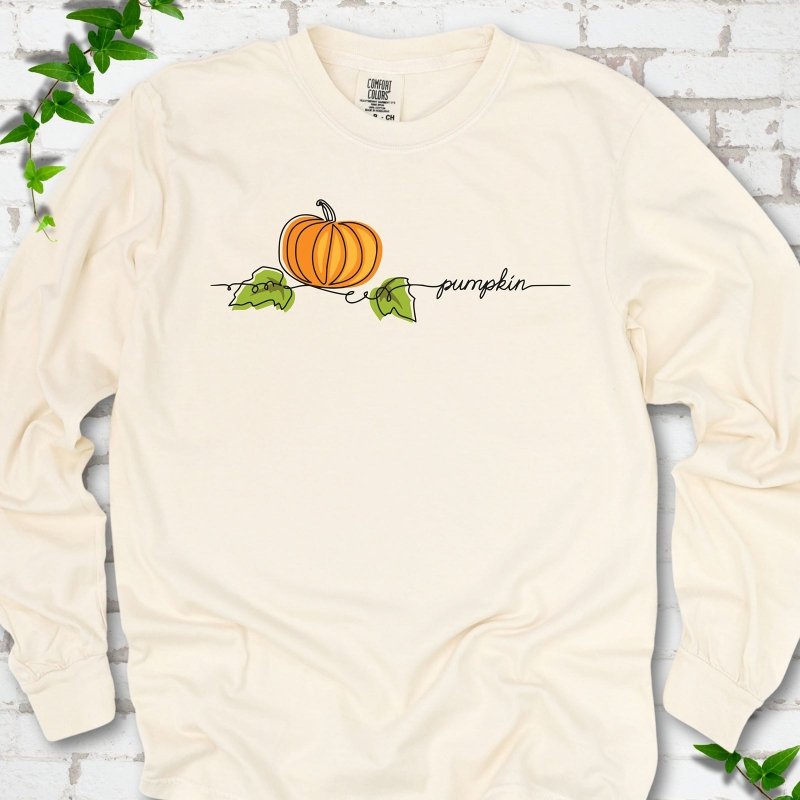 Minimalist Pumpkin LS T-Shirt