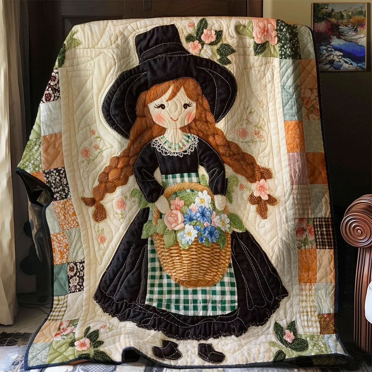Miss Rosy Cheeks Quilt Blanket