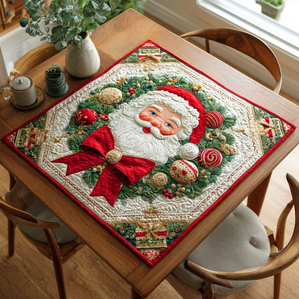 Mistletoe Moments Quilted Table Topper