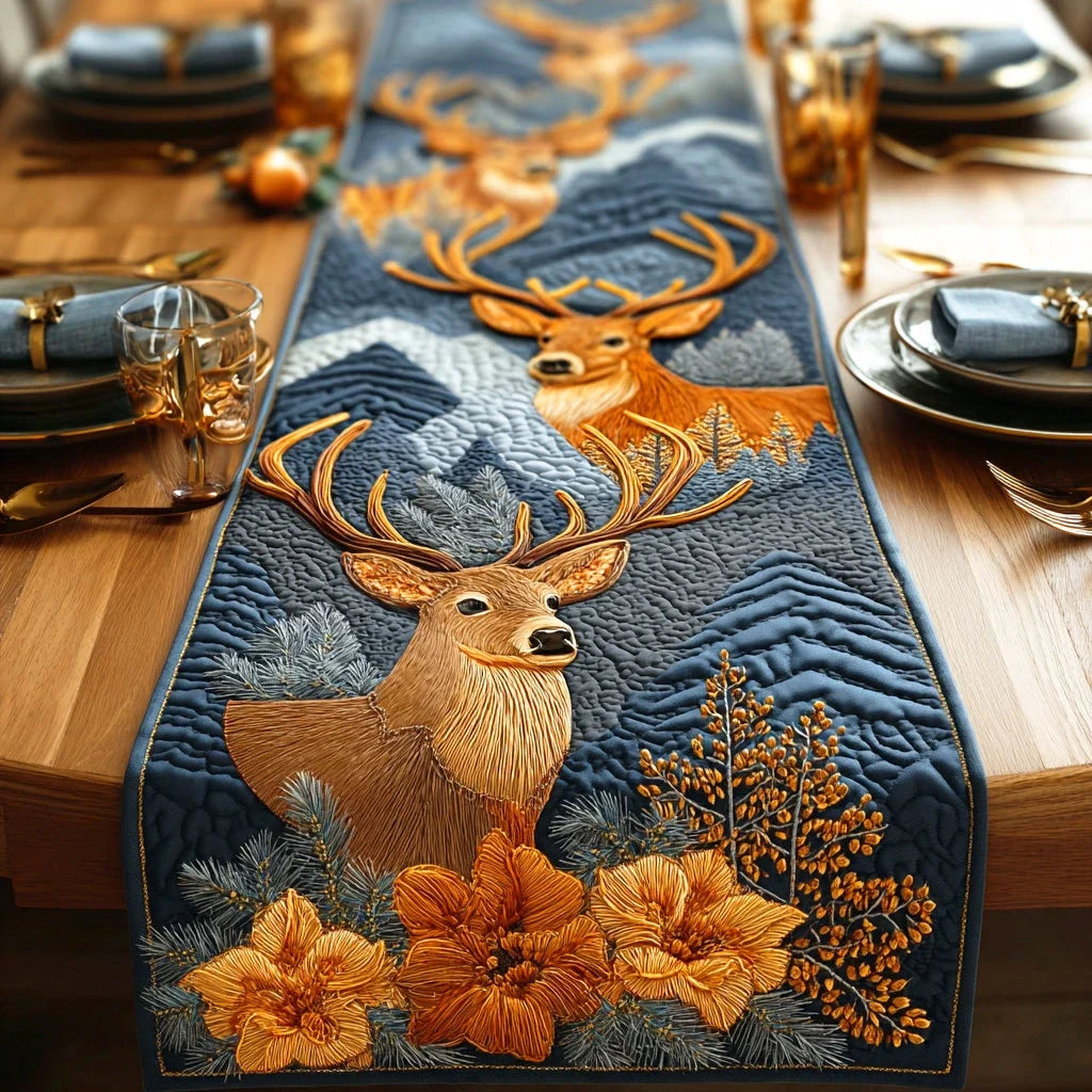 Misty Valley Watcher Quilted Table Runner