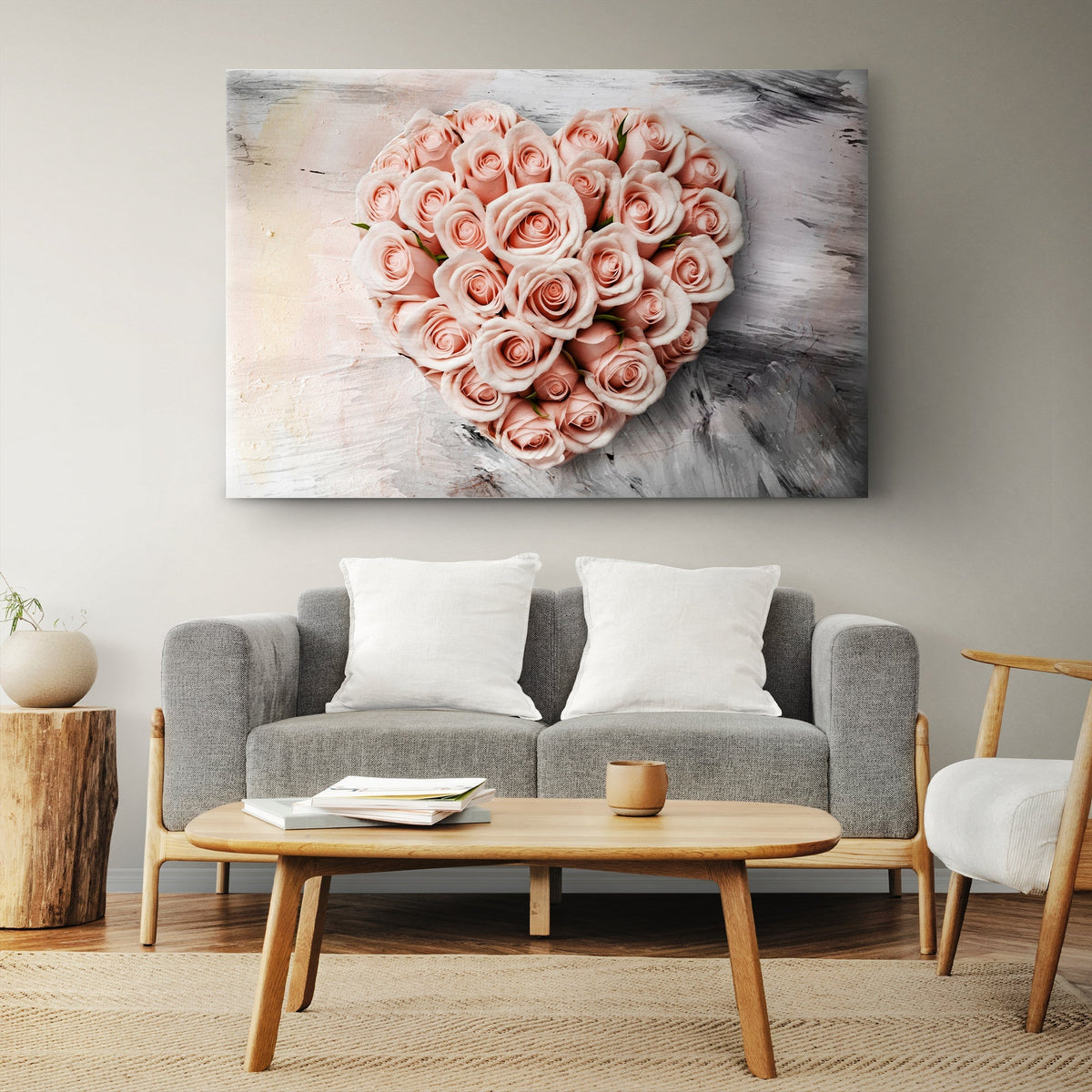 Floral Heart Wall Art II
