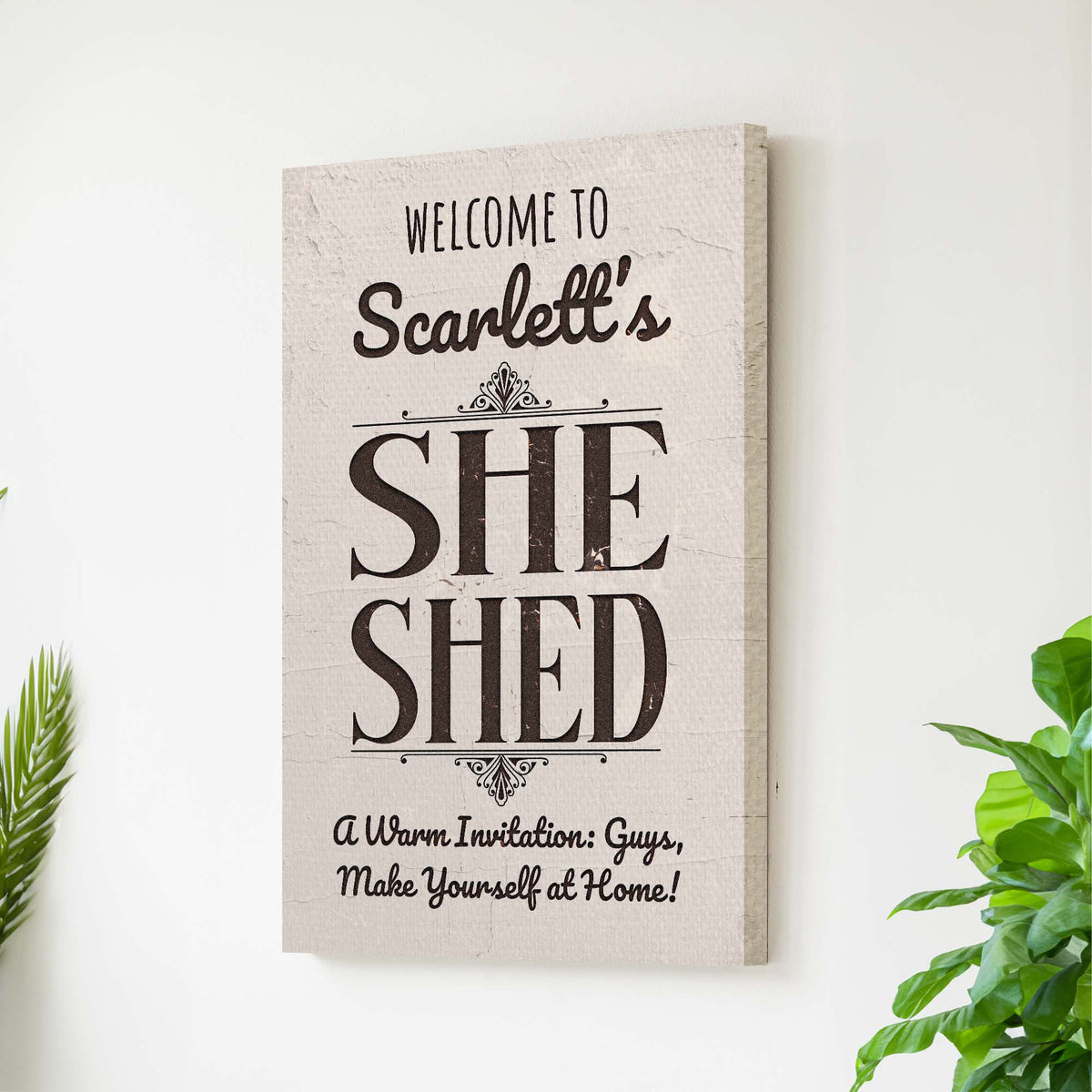 She Shed Sign - canvas